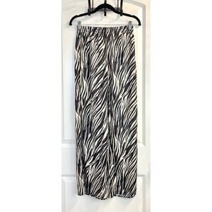 Philosophy Tiger Striped Animal Print Wide Leg Palazzo Pants Pull On Flowy XS